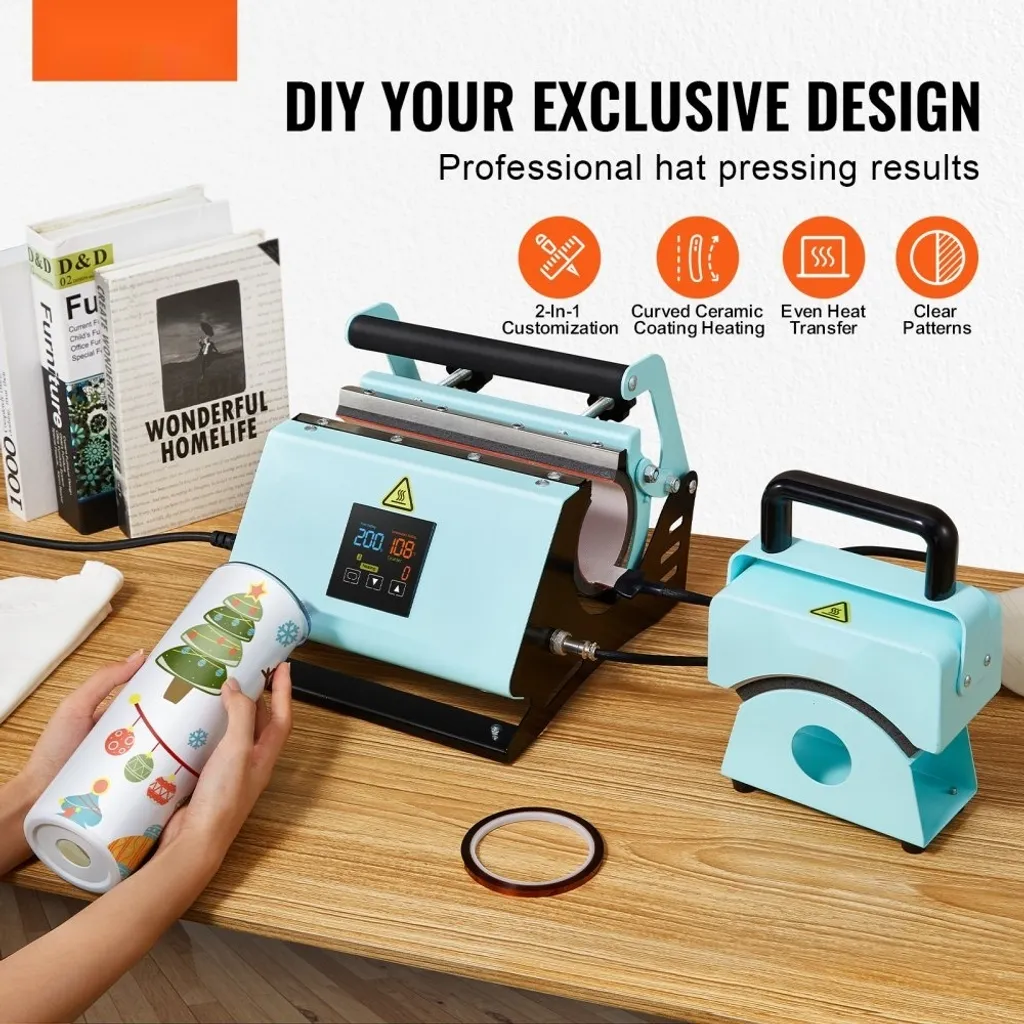 Machine de transfert thermique pour casquettes et mugs personnalisés Pro