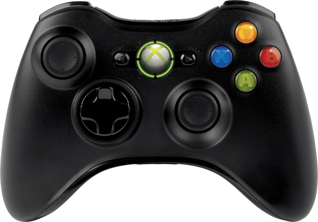 Microsoft Xbox 360 Wireless Controller schwarz Produktbild 