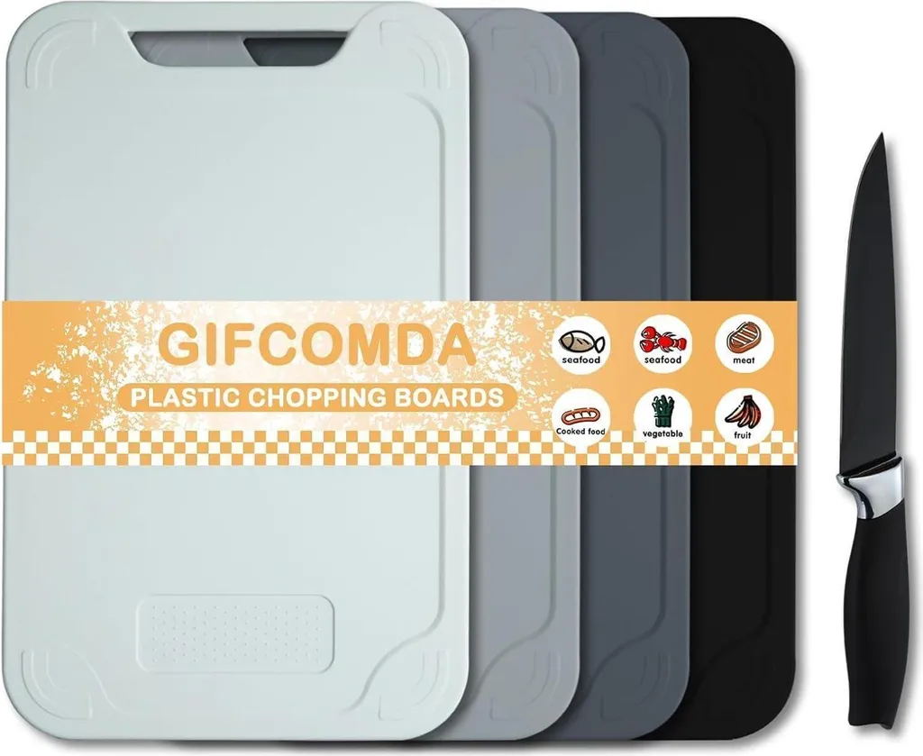 Set Taglieri Antibatterici con Coltello e Adesivi Fai Da Te Online