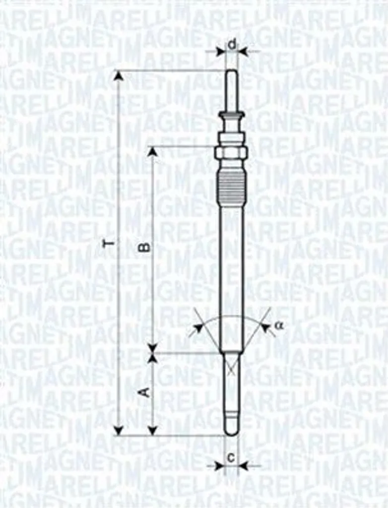 MAGNETI MARELLI 062900025304 - Candeletta per Zafira A, Vectra C (Z02), Vectra B (J96), Signum (Z03), Frontera B (U99), Astra G