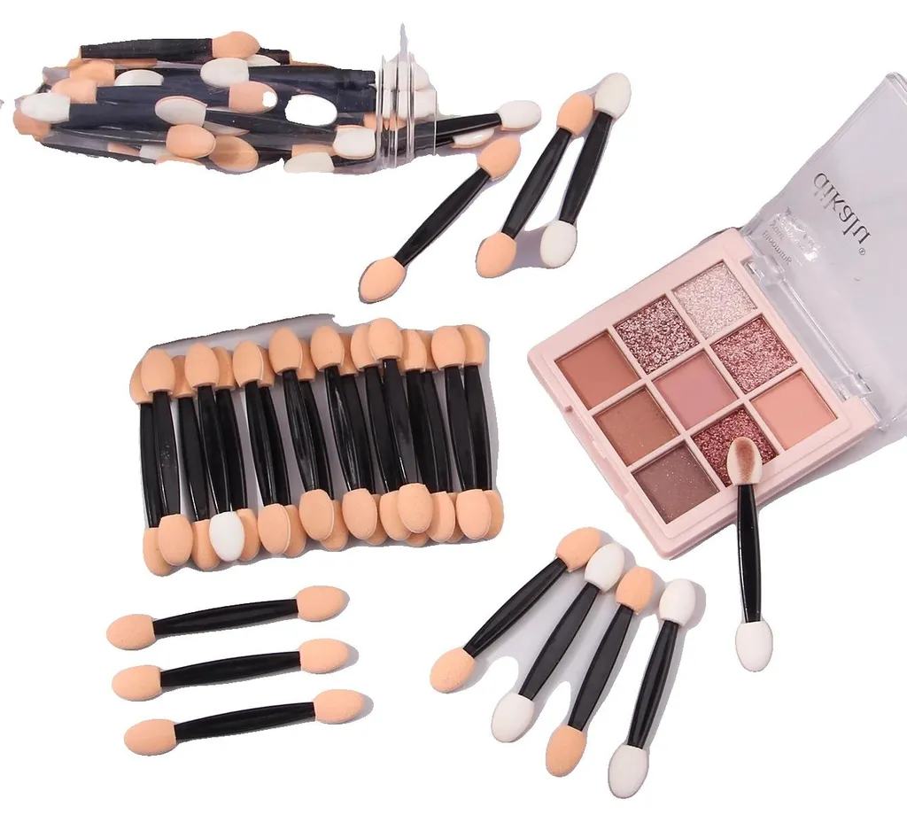 Pinceaux fard à paupières jetables avec manche ergonomique lot de 50