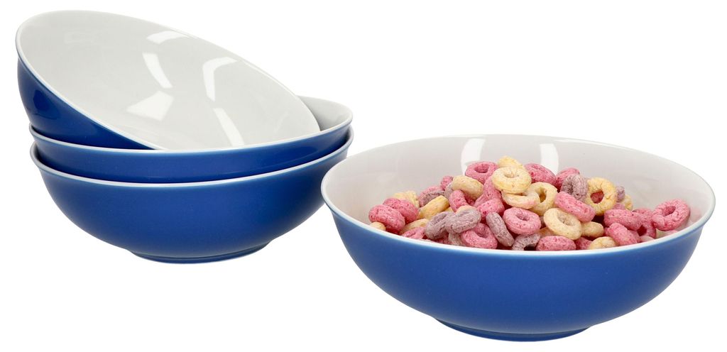 4er Set Doppio Schalen Ø18 cm Indigo-Blau Snack-Schüssel Produktbild 