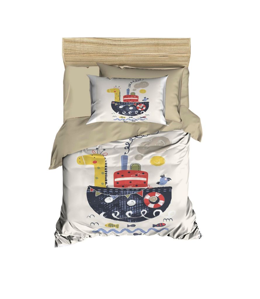 L'Essentiel Linge de Maison, PH156, Baby-Bettbezug-Set, Beige, 100 x 150 cm