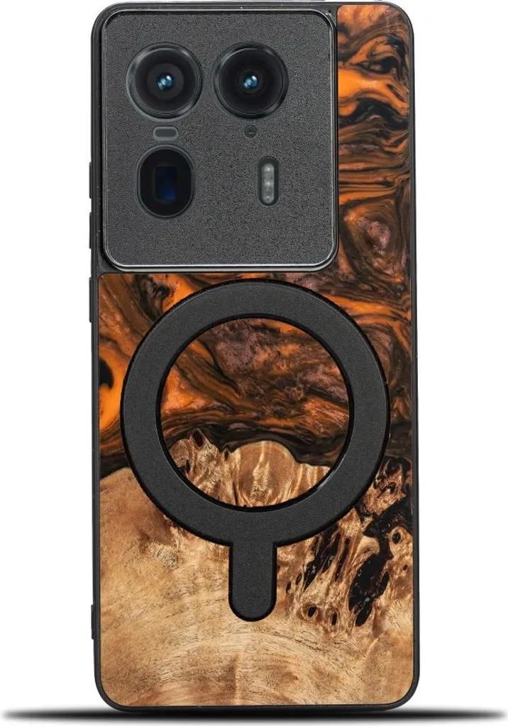 Kepuch Cover Per Vivo X80 Con Piastra Metallica Incorporata - Custodia Sottile In PU+PC, Nero, Per Supporto Magnetico - 5