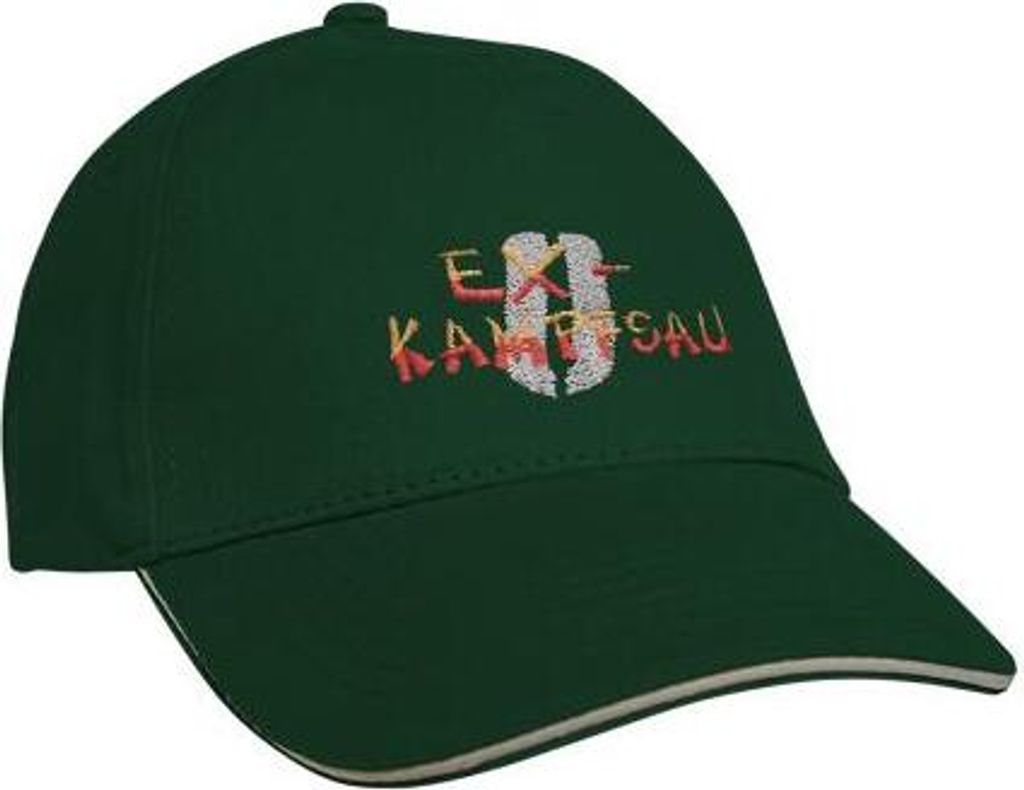 Baseballcap mit Einstickung Ex Kampfsau 68270 Color - grün