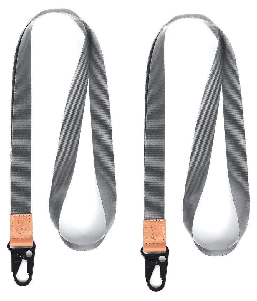 Ne perdez plus vos clés grâce à cette Lanière avec Porte-clés Gris Foncé