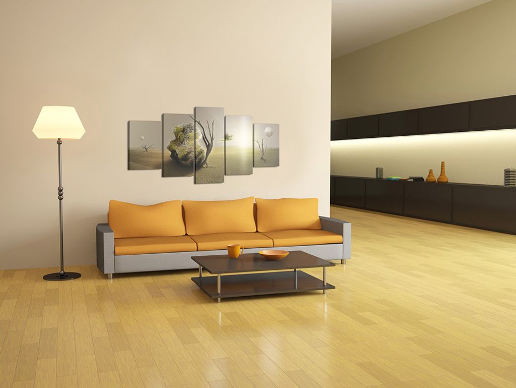 Akustikbild Abstrakt 200x100 cm Bilder Akustikschaum Hochleistungsschallabsorber Schallschutz Leinwand 5 tlg Wandbild Raumakustik Schalldämmung 02...