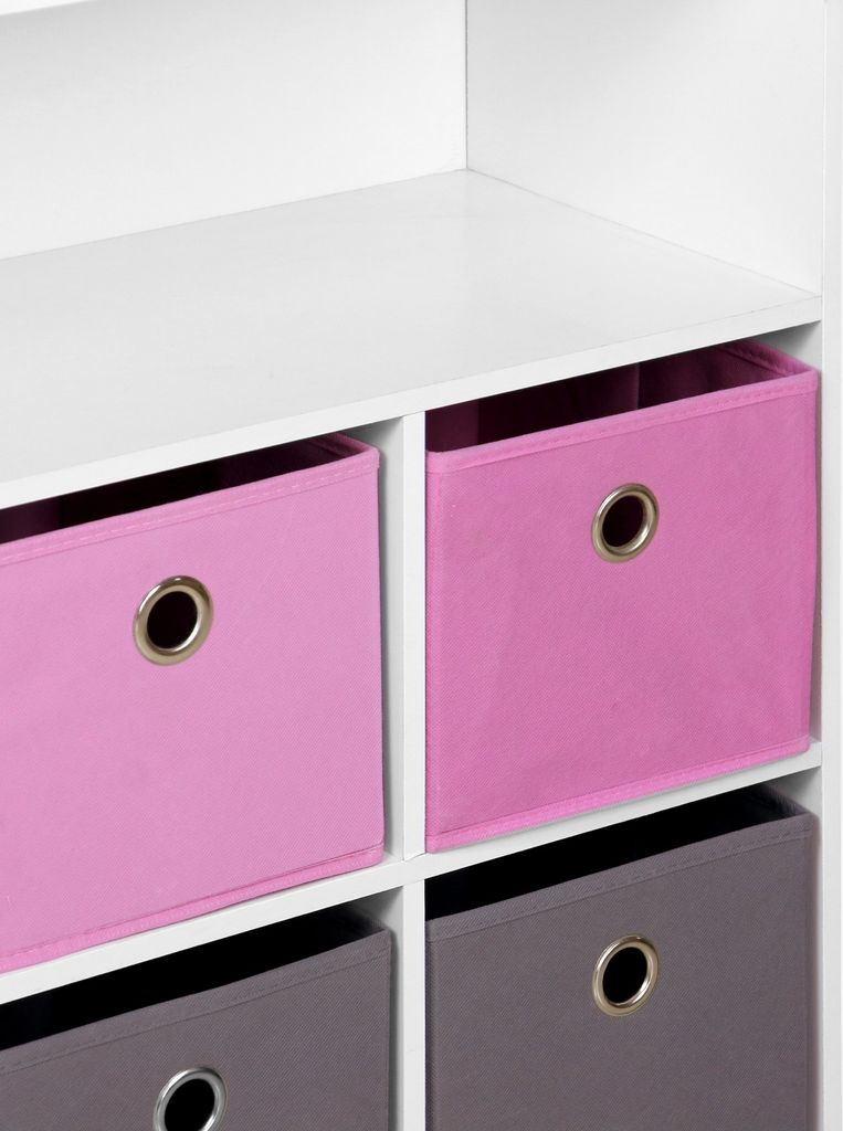 sweeek - Kinderschrank in weiß - Rosa Produktbild 5