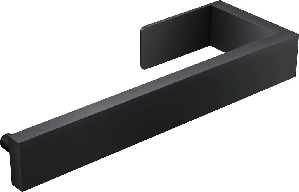 SONNI 21,5 cm portasalviette nero in acciaio inox senza foratura
