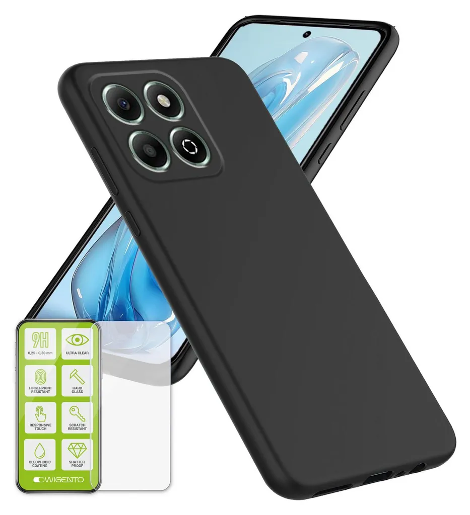 ZTE Blade V70 Cover Silicone TPU + Pellicola Vetro 9H Antishock