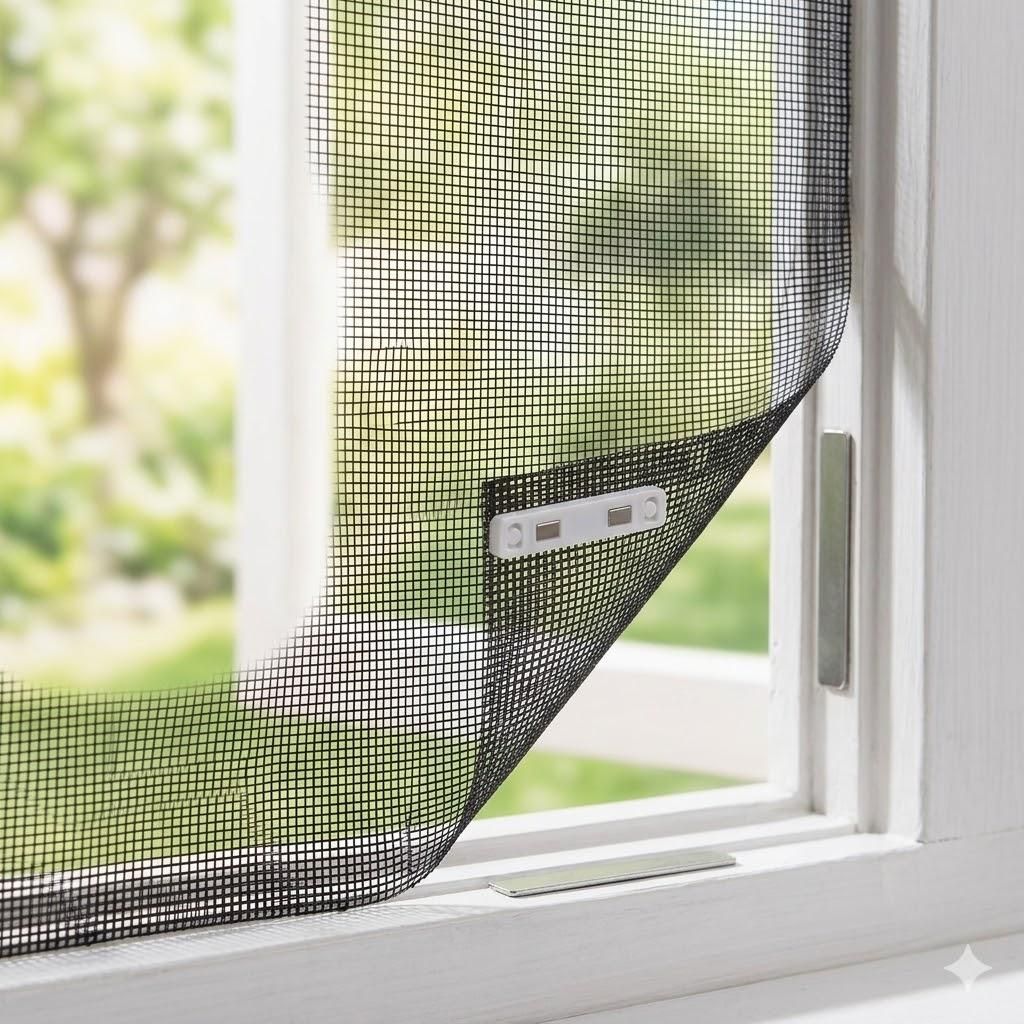 Moustiquaire magnétique pour fenêtre, sans perçage, 130 x Image du produit 