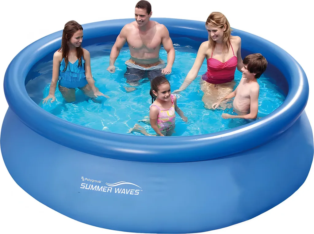 Piscine Hors-Sol Ronde Ø366 cm Summer Waves en PVC Renforcé sans Pompe