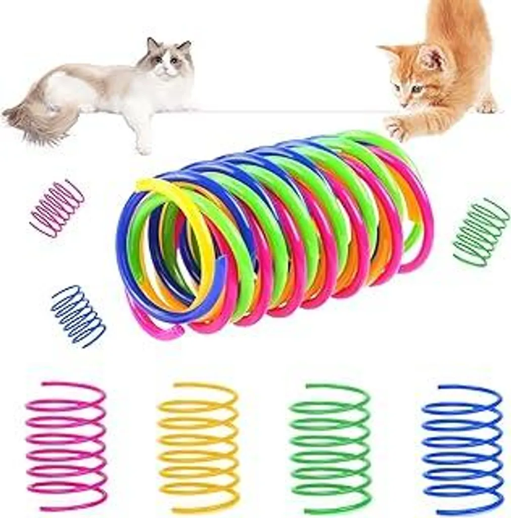 Giocattolo Innovativo Gatti: 24 Molle Elicoidali Sicure e Atossiche
