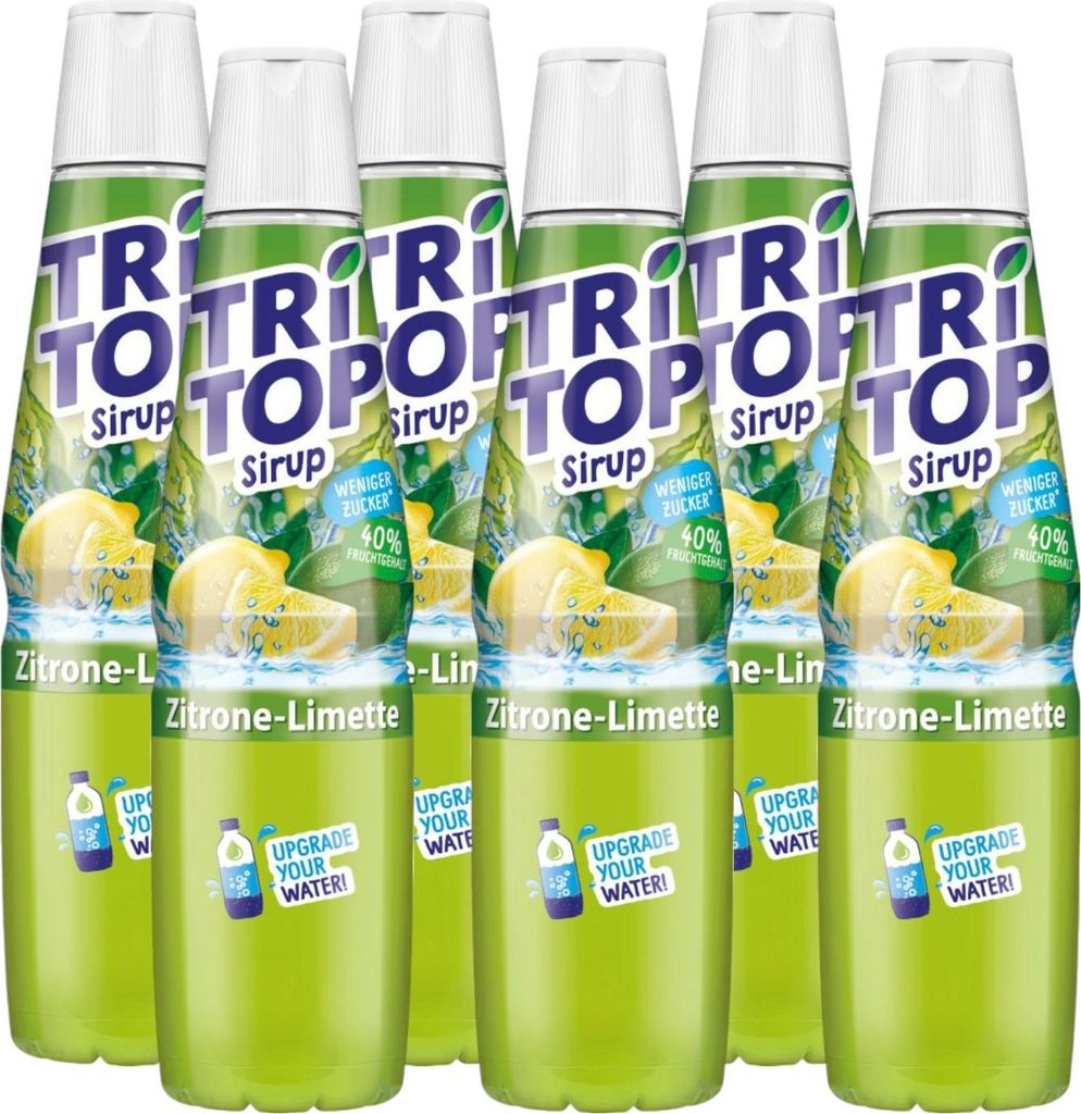 TRi TOP Sirup Zitrone-Limette 600 ml (6er Pack)