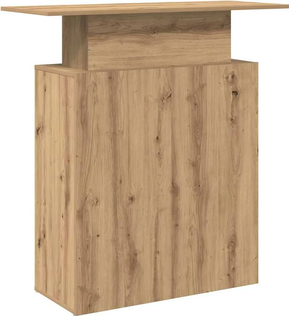 vidaXL Banco reception rovere artigianale 100x40x104 cm materiale a base di legno - 7