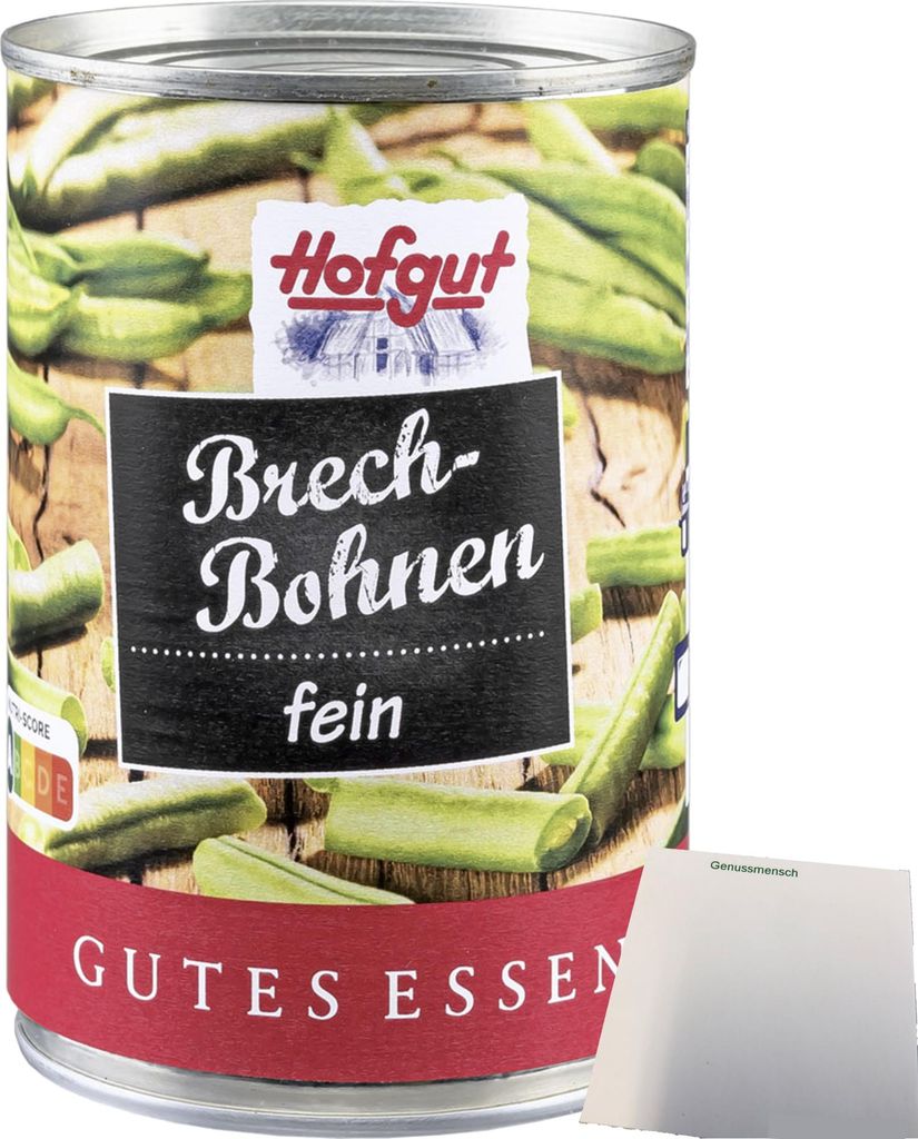 Hofgut Brechbohnen (425ml Dose) + usy Block Produktbild 