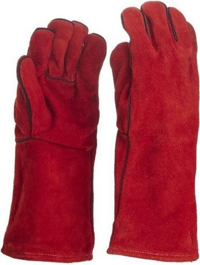 FEINZ | Schweißhandschuhe lang - Rindsleder - Größe 10 - hohe Hitzebeständigkeit - robust und langlebig