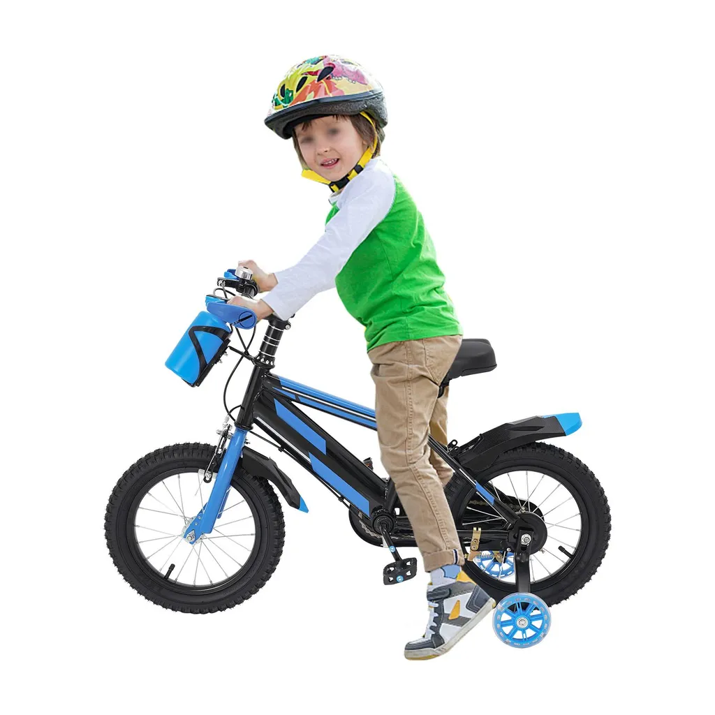 Vélo enfant 14 pouces pour balades en famille avec guidon évolutif