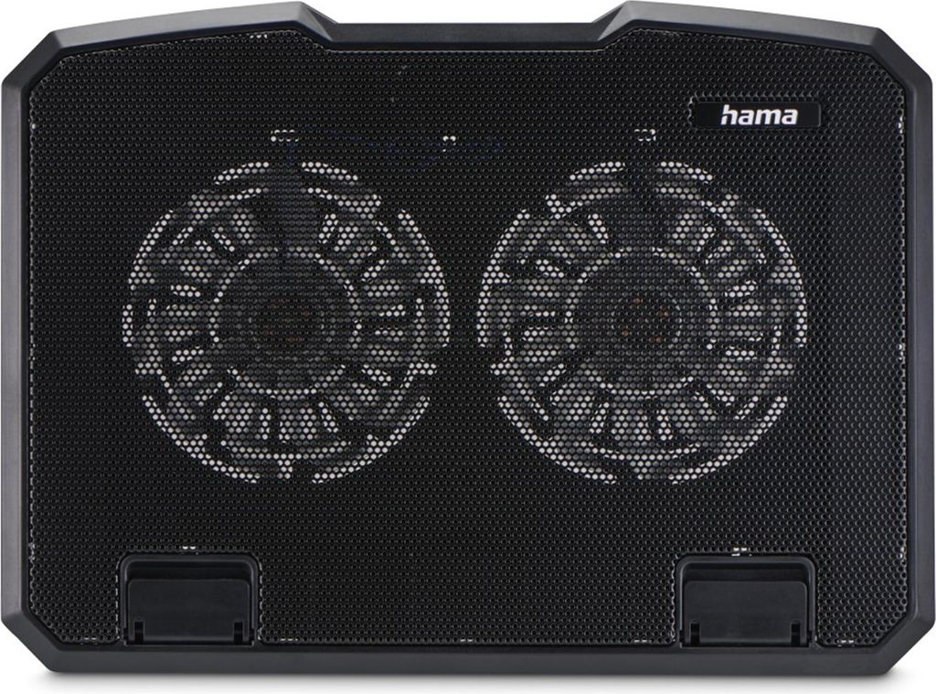 Hama Laptop-Kühler Black Metal, 40 cm (15,6"), Schwarz