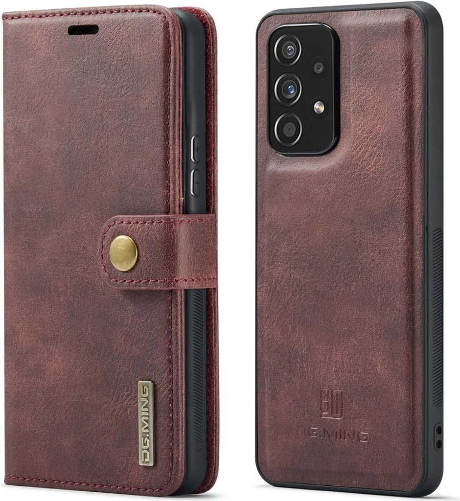 Samsung Galaxy A53 Hülle - DG.MING 2-in-1 Klapphülle & Back Cover - Bordeaux