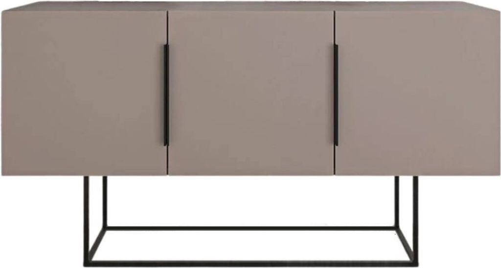 Buffet 3 Türen und Metallfüße Titan - L150 cm