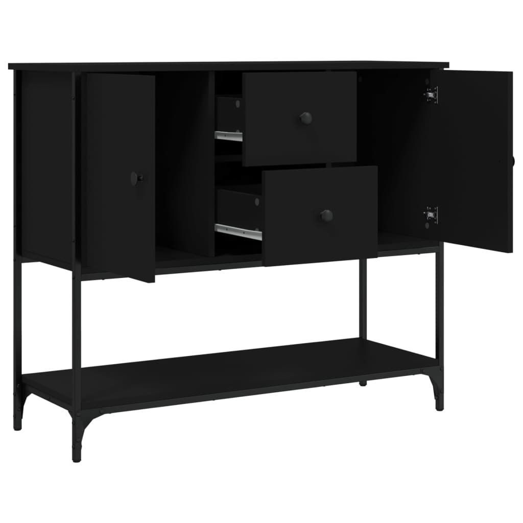 vidaXL Příborník černý 100x36x85 cm materiál na bázi dřeva Obrázek produktu 5