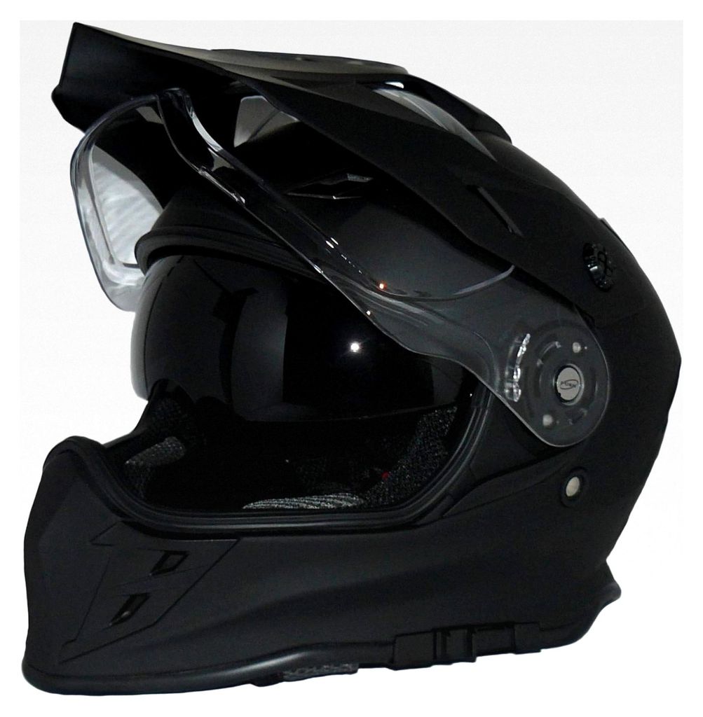 Crosshelm Endurohelm Motorradhelm mit integrierter Sonnenblende und Visier