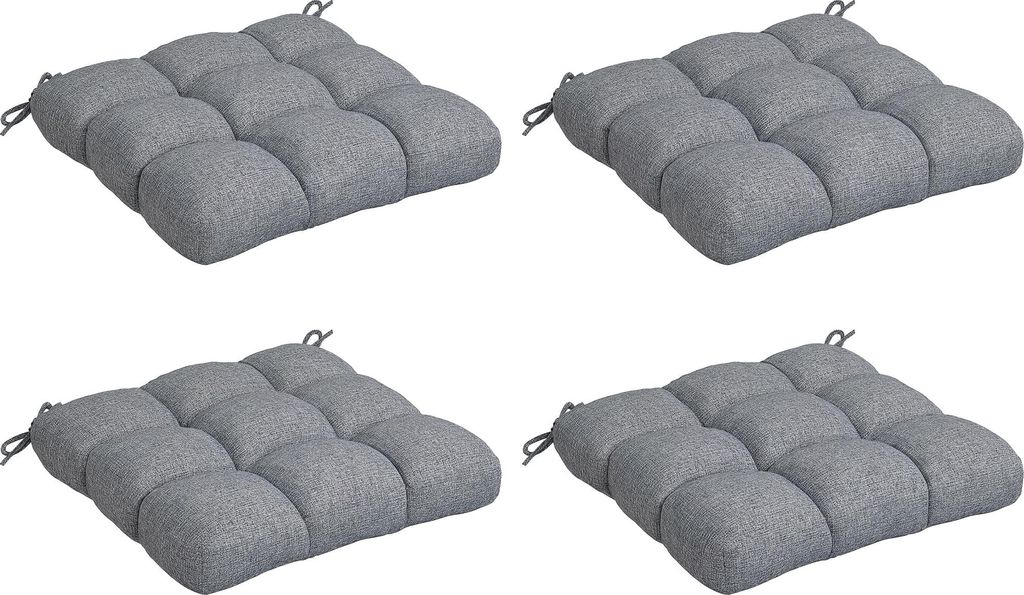 Outsunny Lot de 4 coussins de chaise de jardin, Coussins Image du produit 