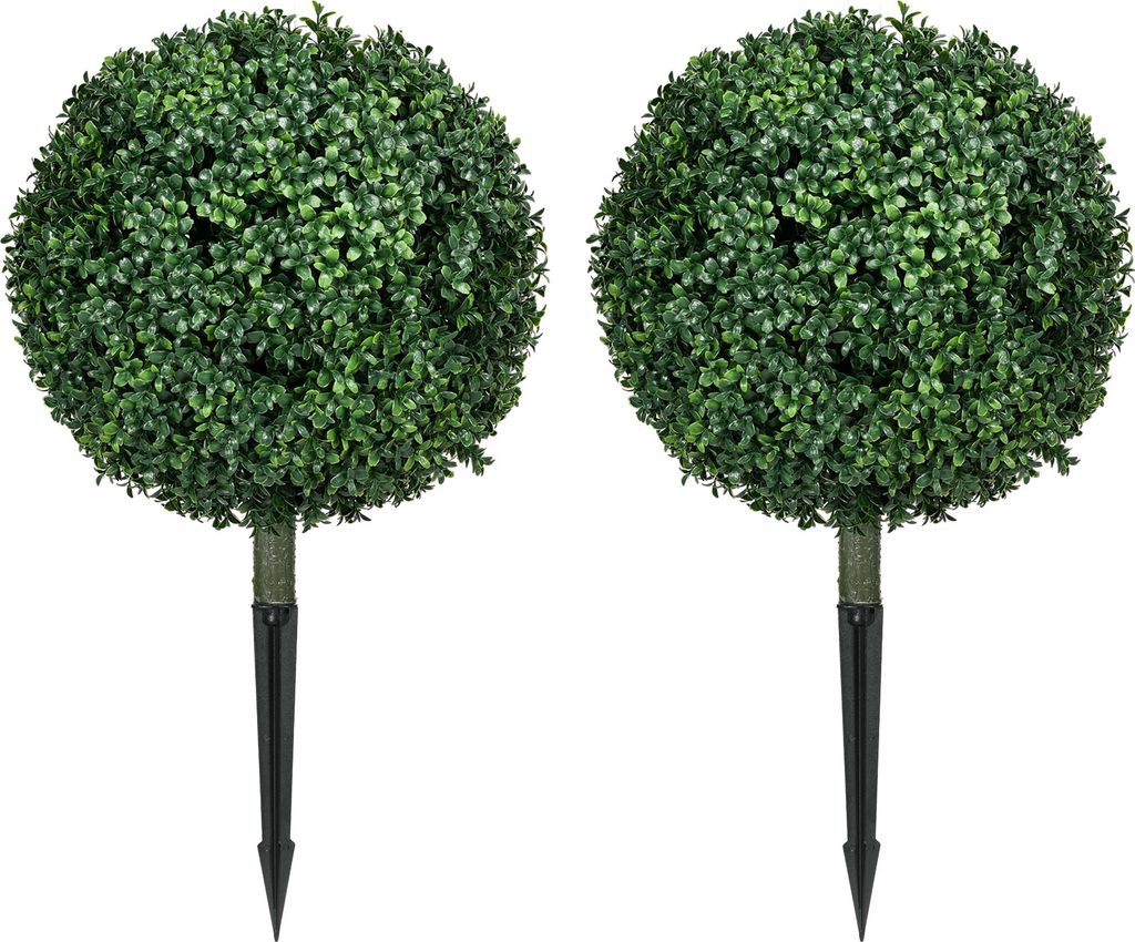 Künstlicher Buchsbaum 2er-Set, 70 cm, realistisch, Produktbild 