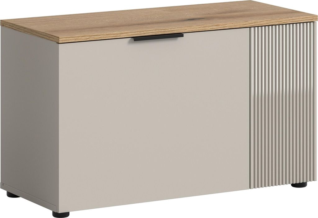 Sitzbank >Slide< in kaschmir - 80x48x36cm (BxHxT)