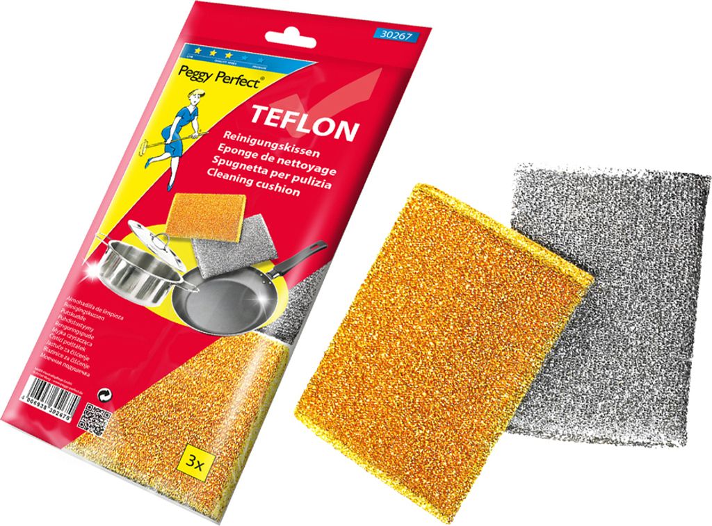 Peggy Perfect Reinigungskissen gold/silber 3er Pack