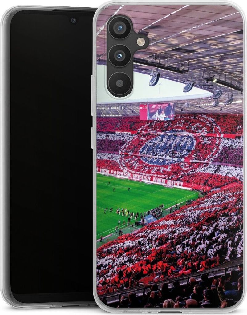 DeinDesign Handyhülle für Samsung Galaxy A34 5G Silikon Hülle Case Smartphone Schutzhülle FC Bayern München FCB Stadion