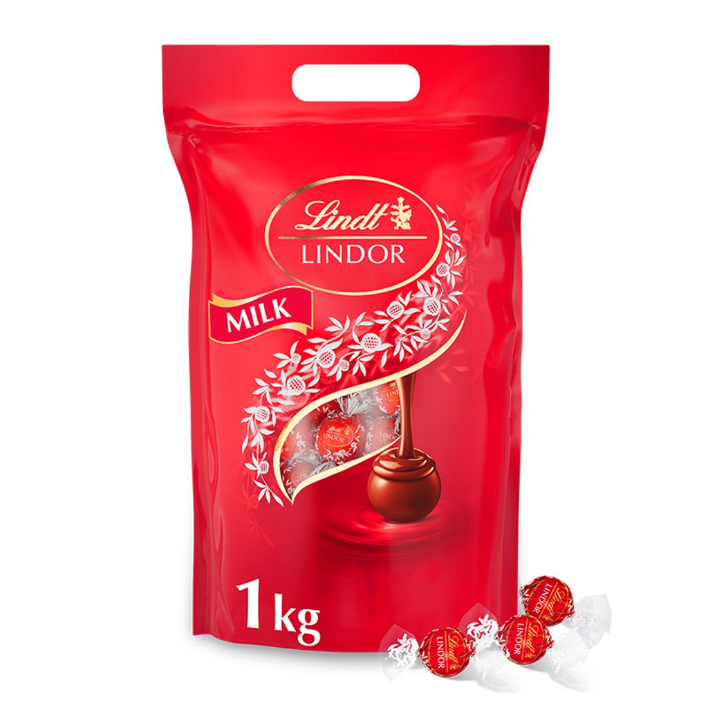 LINDT Lindor Pralinky Mléčná Čokoláda 1000 g Obrázek produktu 