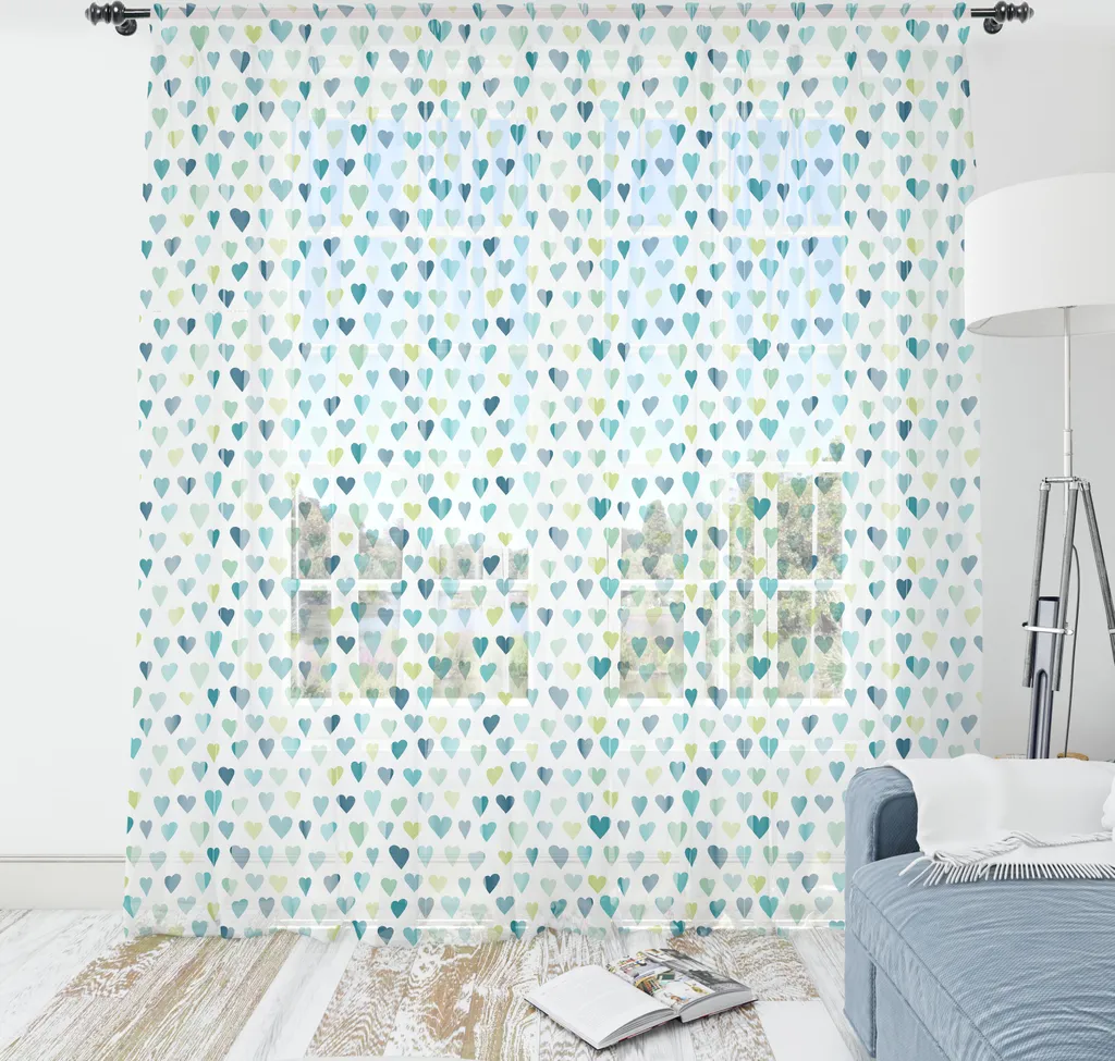 Arazzo Cuore ABAKUHAUS 180x274 - Arredo Soggiorno Satin Turchese