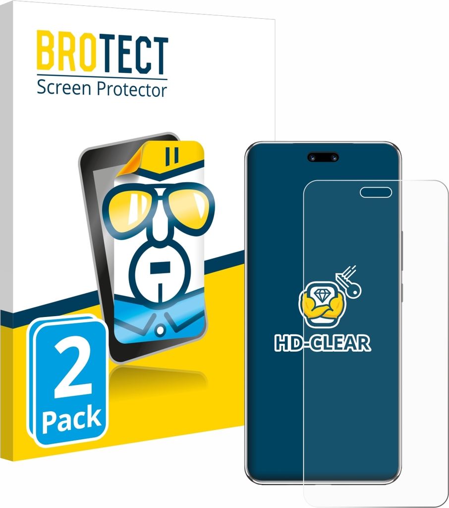 2x Für Huawei Nova 13 Pro Schutzfolie BROTECT Displayschutz Display Schutz Folie Klar Transparent