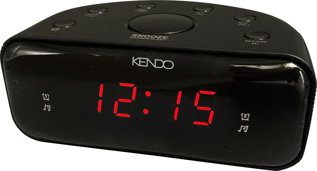 KENDO Radiowecker Alarm Clock 24EXSW schwarz