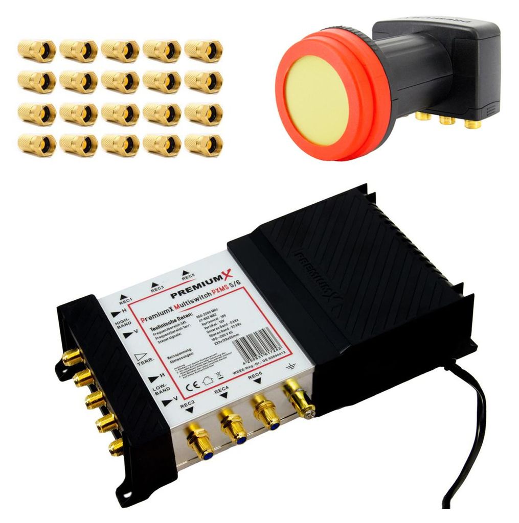 PremiumX 5/6 Multischalter Multiswitch Quattro LNB SAT bis Produktbild 