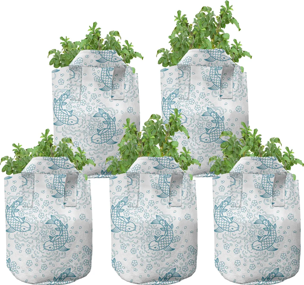 Pots en Tissu Respirants Haute Performance 5 Gallons Carpes Koï - 5x