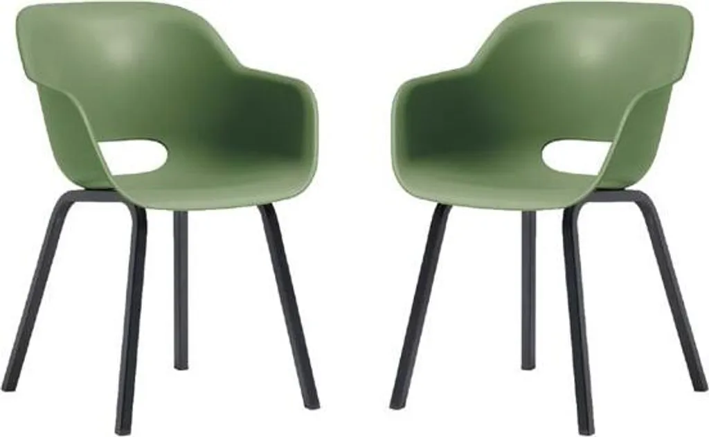 Set 2 Sedie Keter Noa Duo Oliva | Arredo Balcone Moderno