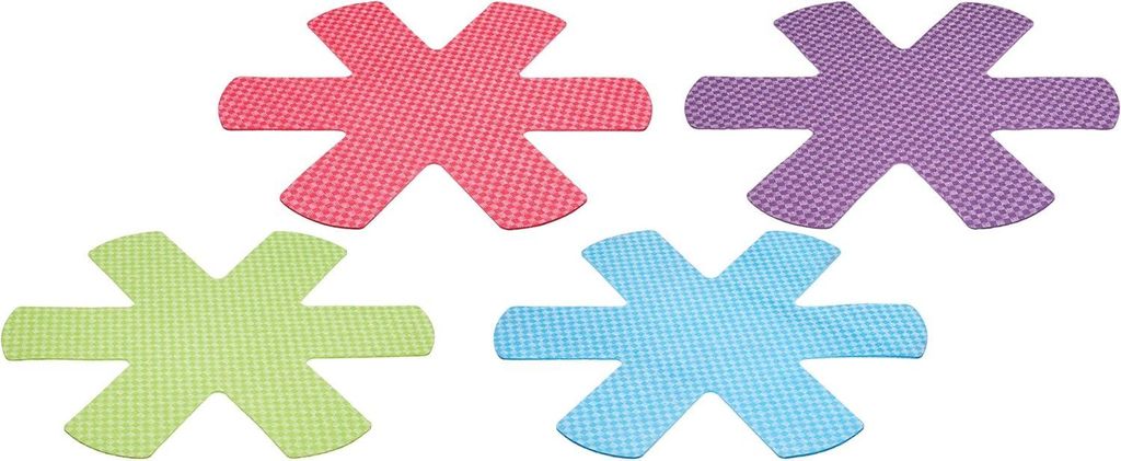 Anti-Kratzer Pfannenschützer 38 cm (15") - 'Brights' Farben (Set von 4)