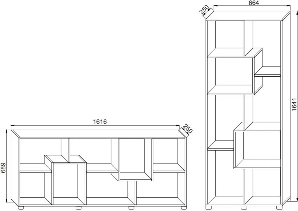 Étagère de rangement Aisen PISA A Blanche AI 00169-H pour intérieur - 5