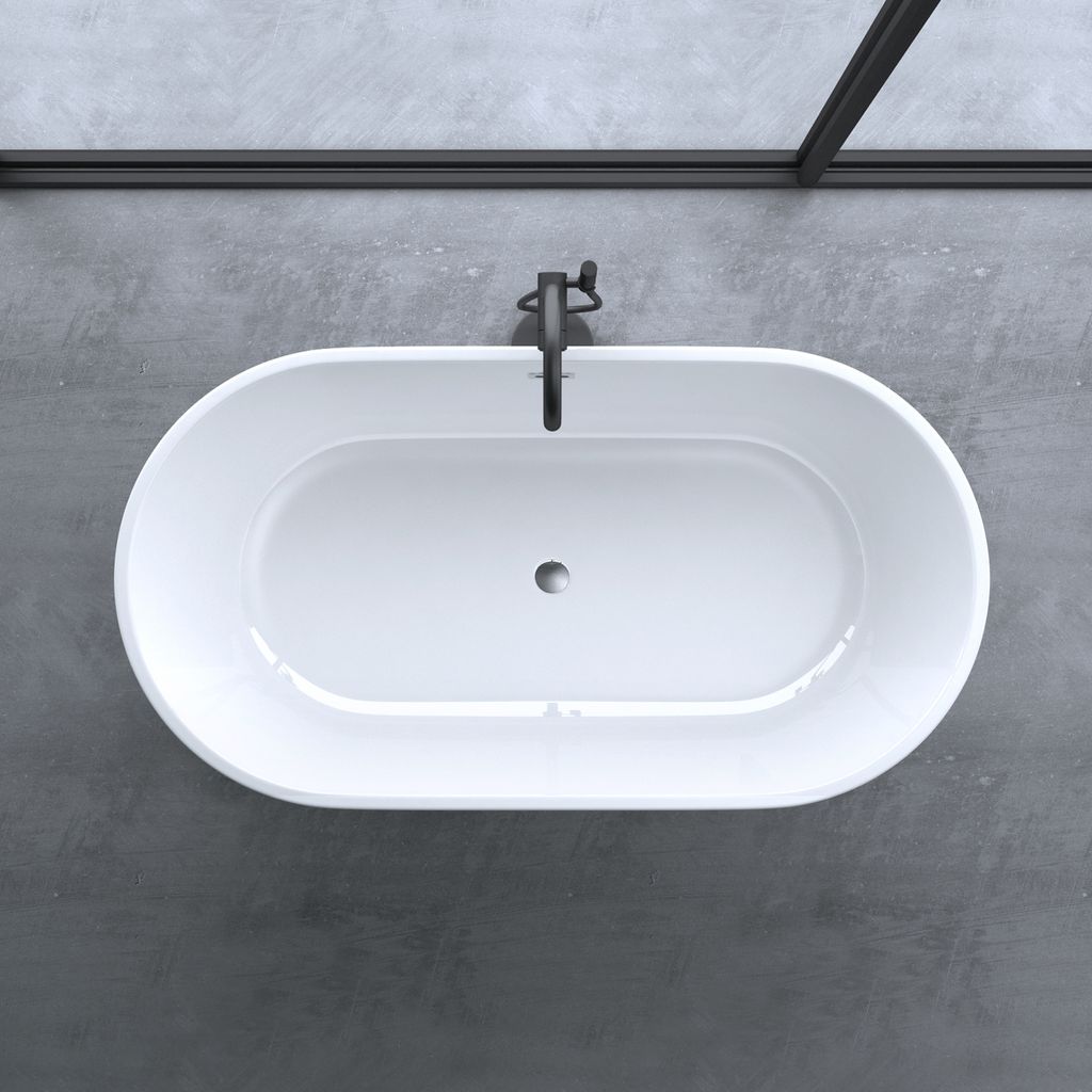 doporro Freistehende Design-Badewanne oval Vicenza520OA Produktbild 4