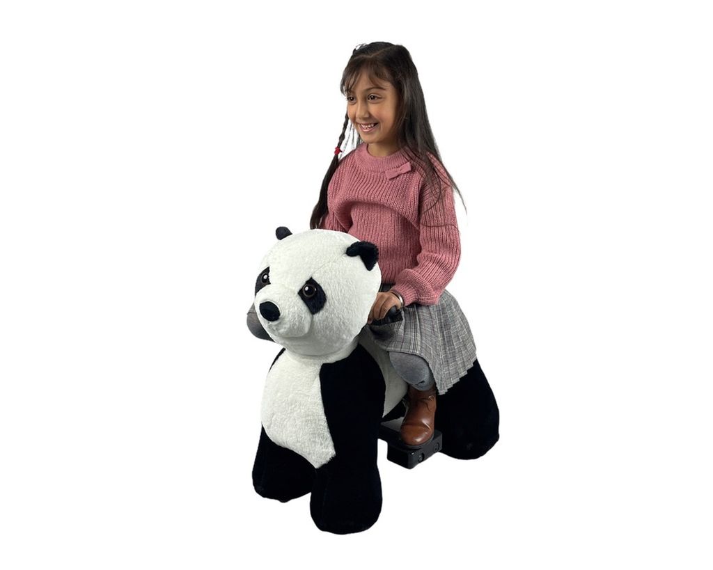 TPFLiving Reittier Panda Pochoo schwarz-weiß - Reitp-Panda ab 3 Jahren - Reittier Panda - Spieltier - Schaukeltier - Reittier ab 3 Jahren