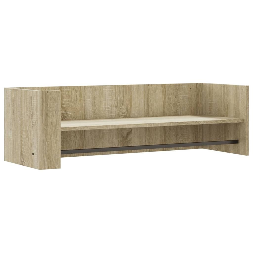 vidaXL Wandregal Sonoma-Eiche 100x35x30,5 cm Holzwerkstoff