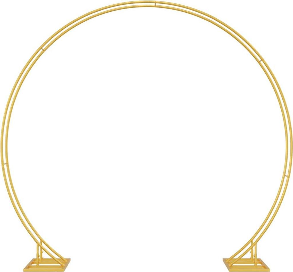 Hochzeitsbogen Gold 220 x 45 x 200 cm Stahl