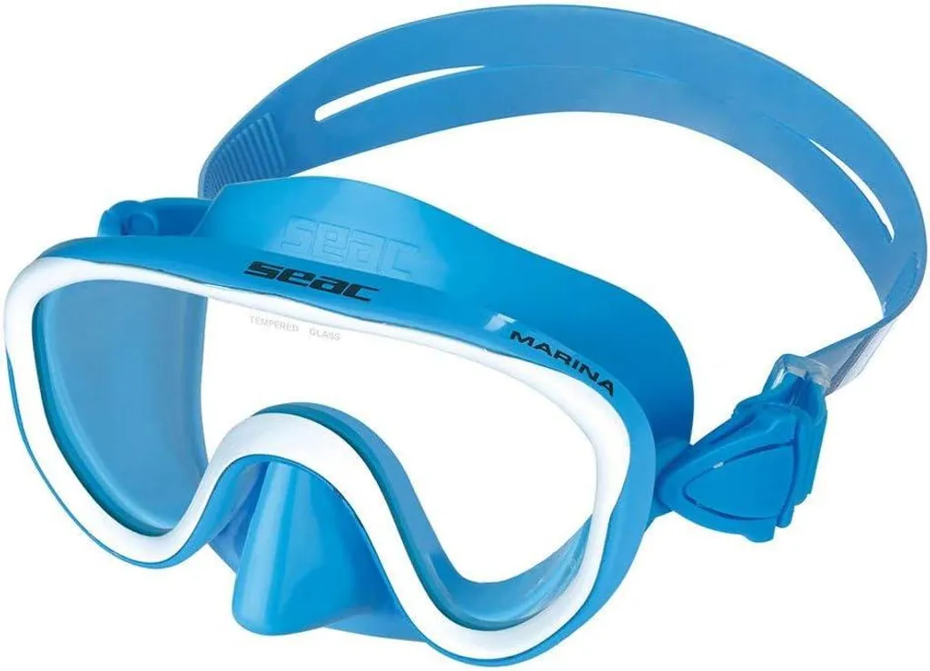 Masque de plongée enfant Marina en silicone coloré pour la baignade