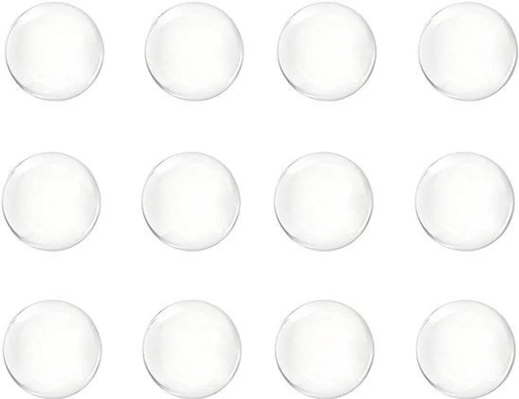 Lot de 12 butoirs de porte muraux noirs discrets pour protection murale