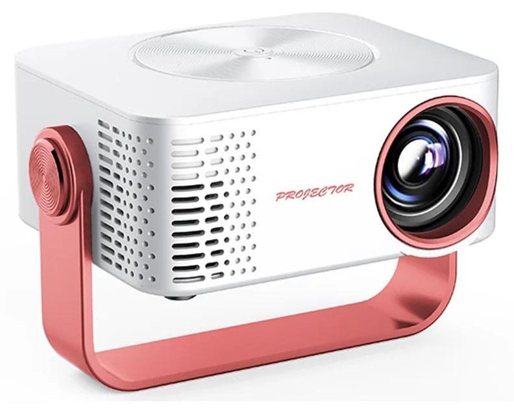 Mini Beamer Projektor - T4 LED Projektor - 1080p Full HD - WLAN/Wi‐Fi - USB/HDMI - Für Handy & Laptop - Heimkino - EU‐Stecker