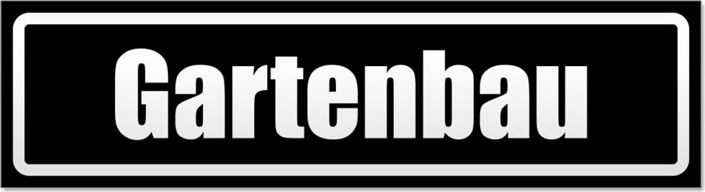 Gartenbau invertiert Magnetschild Schild magnetisch