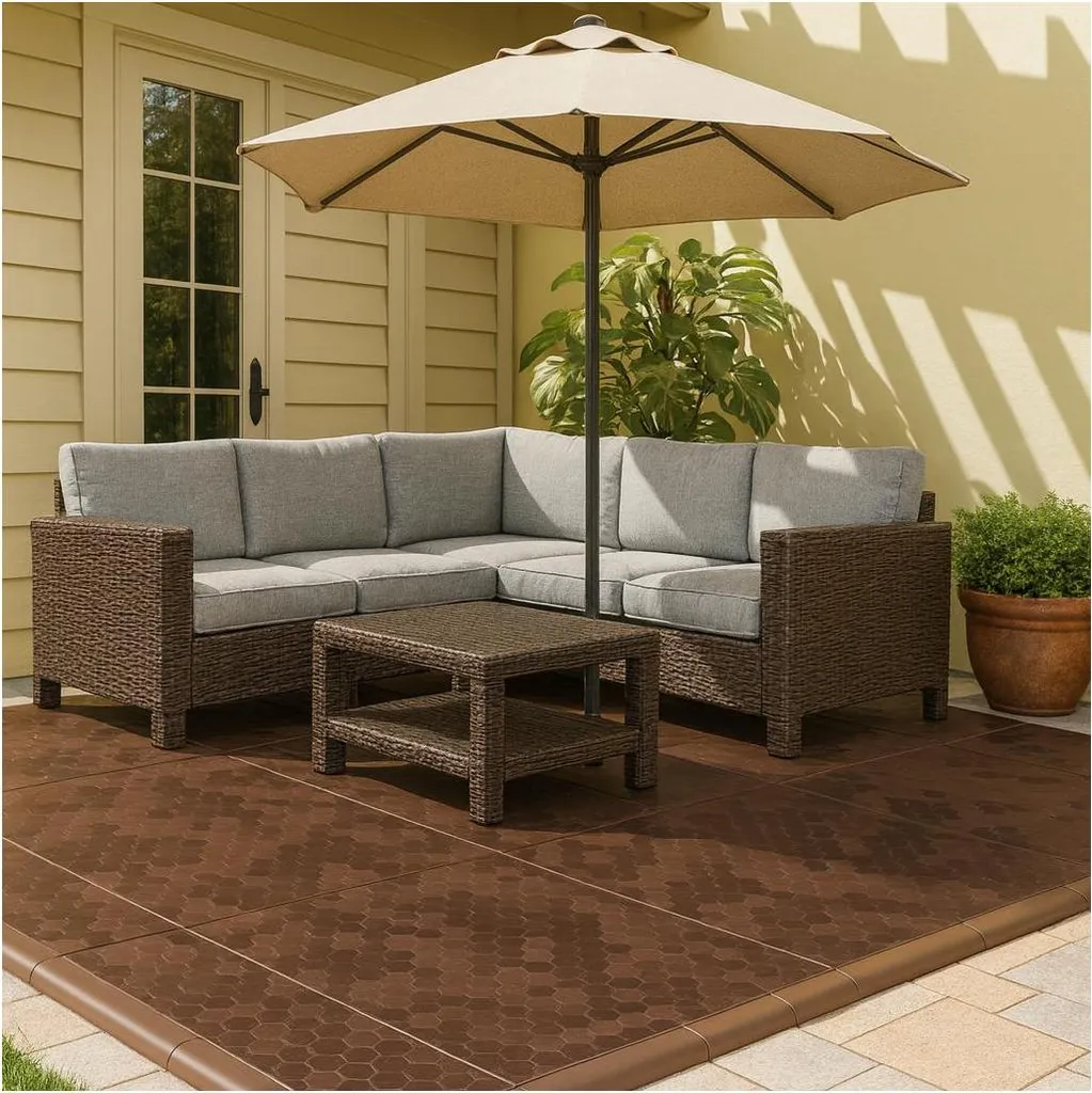Dalles de sol clipsables 3cm INTEC : solution sol humide et abîmé - 4